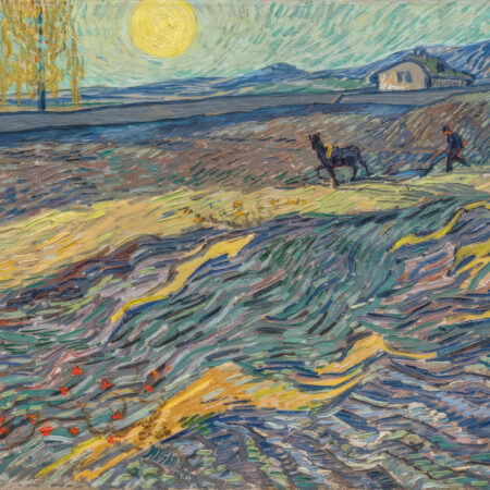 Πινακας σε καμβά VAN GOGH - FARMER IN A FIELD - Vincent Van Gogh Sticky 5
