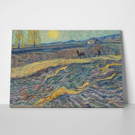 Πινακας σε καμβά VAN GOGH - FARMER IN A FIELD - Vincent Van Gogh