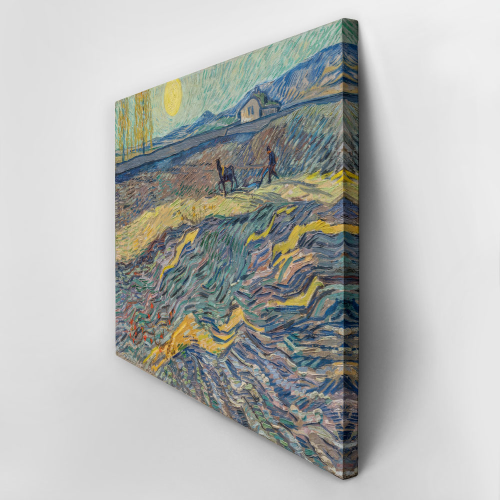 Πινακας σε καμβά VAN GOGH - FARMER IN A FIELD