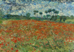Πινακας σε καμβά VAN GOGH - FIELD OF POPPIES 1980