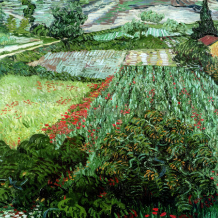 Πινακας σε καμβά VAN GOGH - FIELD WITH POPPIES 1889 - Vincent Van Gogh Sticky 5