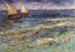 Πινακας σε καμβά VAN GOGH - FISCHERBOOTE BEI SAINTES-MARIES
