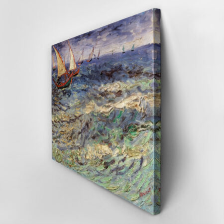 Πινακας σε καμβά VAN GOGH - FISCHERBOOTE BEI SAINTES-MARIES - Vincent Van Gogh Sticky 2