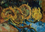 Πινακας σε καμβά VAN GOGH - FOUR SUNFLOWERS GONE TO SEED