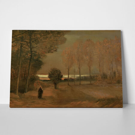 Πινακας σε καμβά VAN GOGH - HERBSTLANDSCHAFT BEI ABEND - Vincent Van Gogh Sticky 1