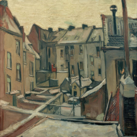 Πινακας σε καμβά VAN GOGH - HINTERHUEFE IN ANTWERPEN - Vincent Van Gogh Sticky 5