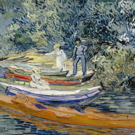 Πινακας σε καμβά VAN GOGH - LA RIVE D'AUVERS SUR OISE - Vincent Van Gogh Sticky 5