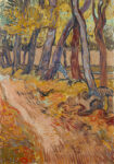 Πινακας σε καμβά VAN GOGH - PATH IN THE GARDEN AT THE ASYLUM AT SAINTRMY