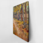 Πινακας σε καμβά VAN GOGH - PATH IN THE GARDEN AT THE ASYLUM AT SAINTRMY