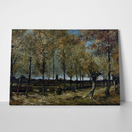 Πινακας σε καμβά VAN GOGH - PEUPLIERS PRES DE NUENEN - Vincent Van Gogh