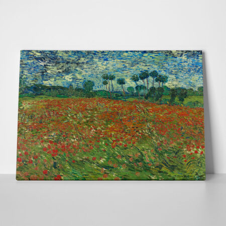 Πινακας σε καμβά VAN GOGH - POPPY FIELD - Vincent Van Gogh
