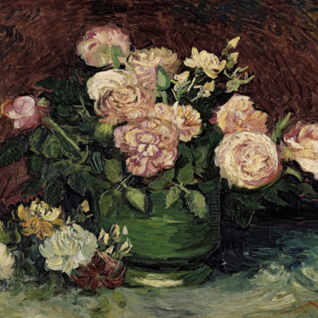 Πινακας σε καμβά VAN GOGH - ROSES AND PEONIES 1886 - Vincent Van Gogh Sticky 6