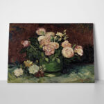 Πινακας σε καμβά VAN GOGH - ROSES AND PEONIES 1886