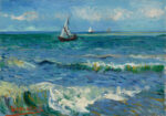 Πινακας σε καμβά VAN GOGH - SEASCAPE NEAR LES SAINTES MARIES DE LA MER