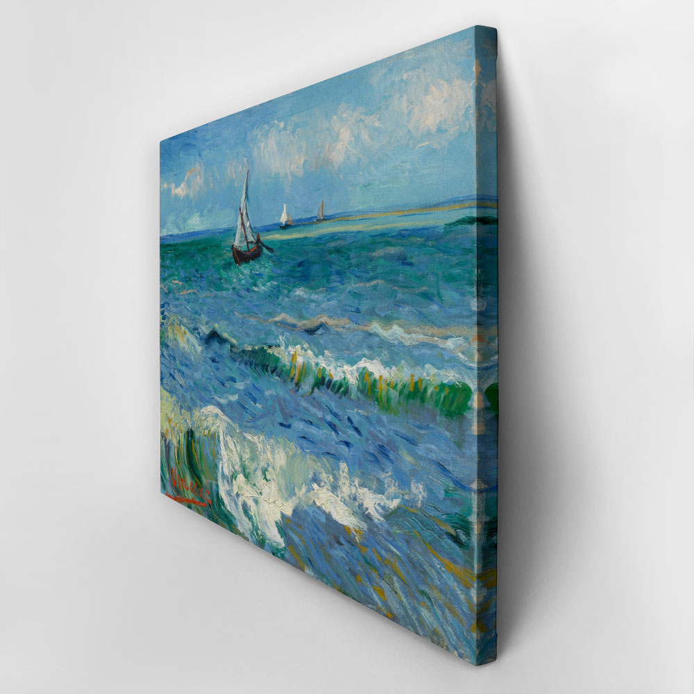 Πινακας σε καμβά VAN GOGH - SEASCAPE NEAR LES SAINTES MARIES DE LA MER