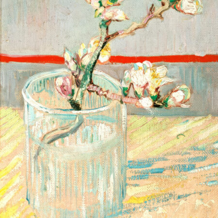Πινακας σε καμβά VAN GOGH - SPRIG OF FLOWERING ALMOND BLOSSOM IN A GLASS - Vincent Van Gogh Sticky 4