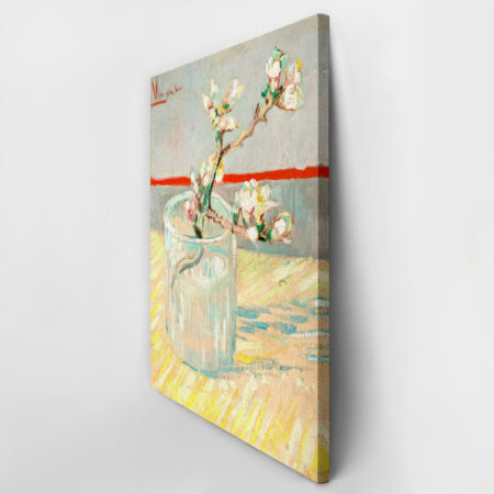 Πινακας σε καμβά VAN GOGH - SPRIG OF FLOWERING ALMOND BLOSSOM IN A GLASS - Vincent Van Gogh Sticky 2
