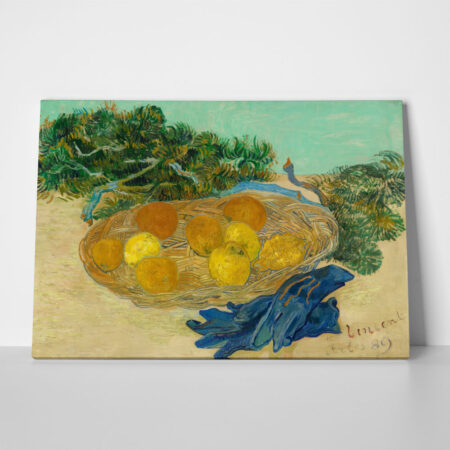 Πινακας σε καμβά VAN GOGH - STILL LIFE OF ORANGES AND LEMONS WITH BLUE GLOVES - Vincent Van Gogh