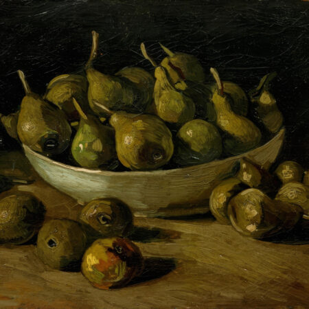 Πινακας σε καμβά VAN GOGH - STILL LIFE WITH AN EARTHEN BOWL AND PEARS - Vincent Van Gogh Sticky 5