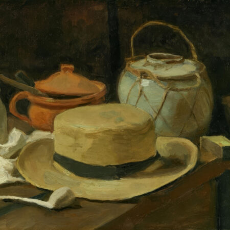 Πινακας σε καμβά VAN GOGH - STILL LIFE WITH YELLOW STRAW HAT - Vincent Van Gogh Sticky 5