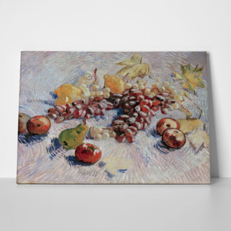 Πινακας σε καμβά VAN GOGH - STILLLEBEN MIT TRAUBEN ÄPFELN ZITRONEN UND BIRNE - Vincent Van Gogh Sticky 1