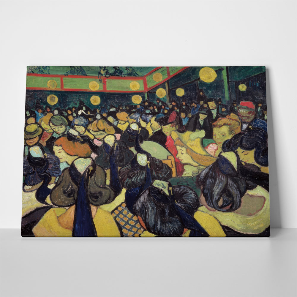 Πινακας σε καμβά VAN GOGH - THE DANCE HALL IN ARLES