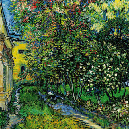 Πινακας σε καμβά VAN GOGH - THE GARDEN OF THE ASYLUM AT SAINT-RÉMY - Vincent Van Gogh Sticky 4