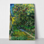 Πινακας σε καμβά VAN GOGH - THE GARDEN OF THE ASYLUM AT SAINT-RÉMY