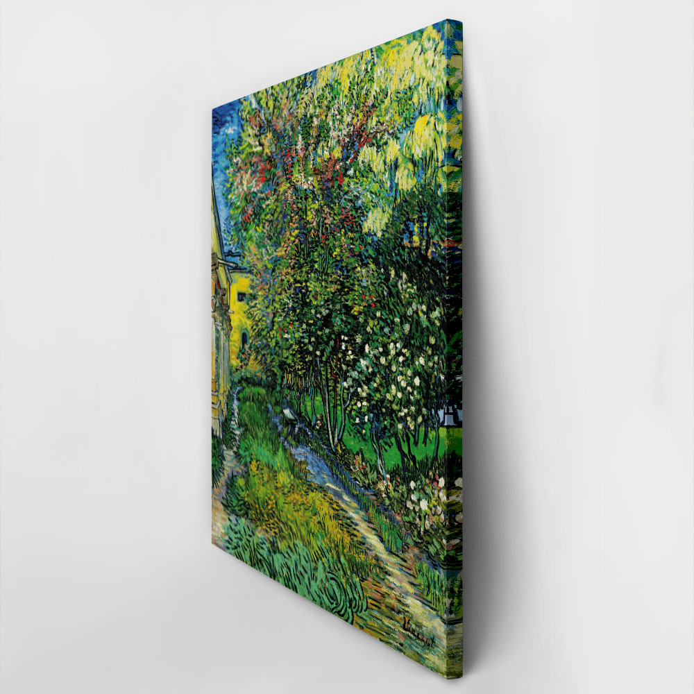 Πινακας σε καμβά VAN GOGH - THE GARDEN OF THE ASYLUM AT SAINT-RÉMY