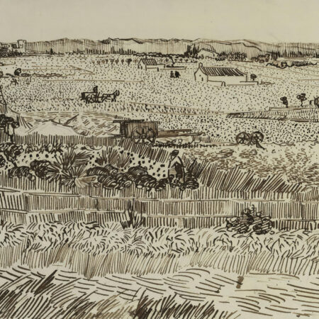 Πινακας σε καμβά VAN GOGH - THE HARVEST FOR ÉMILE BERNARD - Vincent Van Gogh Sticky 6