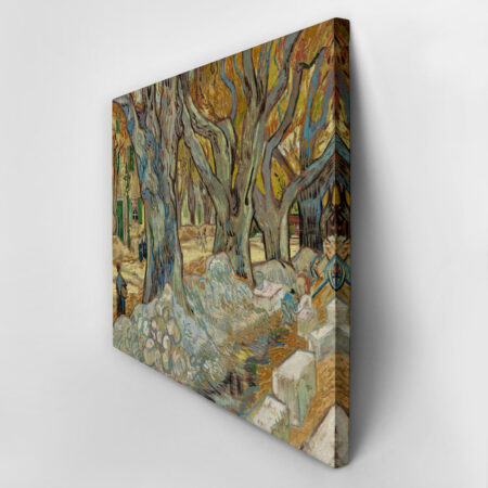 Πινακας σε καμβά VAN GOGH - THE LARGE PLANE TREES ROAD MENDERS AT SAINT RÉMY - Vincent Van Gogh Sticky 3