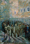 Πινακας σε καμβά VAN GOGH - THE PRISON COURTYARD