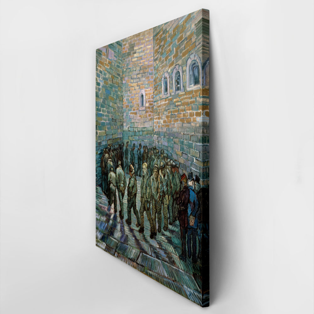 Πινακας σε καμβά VAN GOGH - THE PRISON COURTYARD