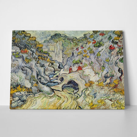 Πινακας σε καμβά VAN GOGH - THE RAVINE OF THE PEYROULETS - Vincent Van Gogh
