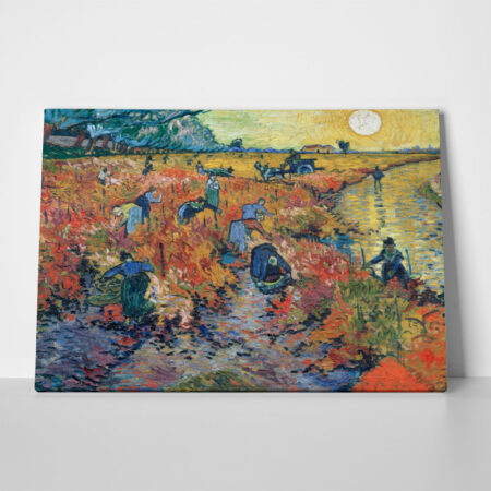 Πινακας σε καμβά VAN GOGH - THE RED VINEYARDS AT ARLES - Vincent Van Gogh Sticky 1