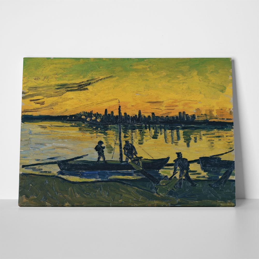 Πινακας σε καμβά VAN GOGH - THE STEVEDORES IN ARLES