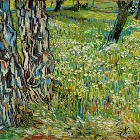 Πινακας σε καμβά VAN GOGH - TREE TRUNKS IN THE GRASS - Vincent Van Gogh Sticky 5