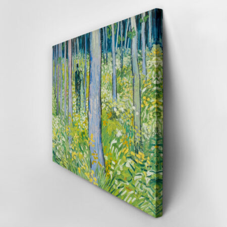 Πινακας σε καμβά VAN GOGH - UNDERGROWTH WITH TWO FIGURES - Vincent Van Gogh Sticky 2