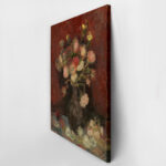 Πινακας σε καμβά VAN GOGH - VASE WITH CHINESE ASTERS AND GLADIOLI