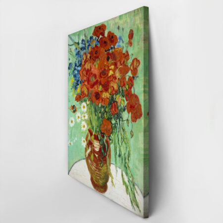 Πινακας σε καμβά VAN GOGH - VASE WITH DAISIES AND POPPIES - Vincent Van Gogh Sticky 2