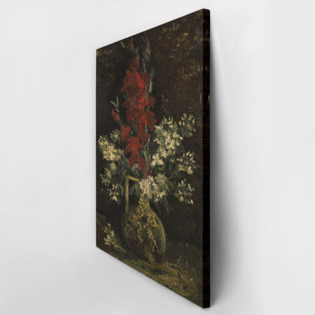 Πινακας σε καμβά VAN GOGH - VASE WITH RED AND WHITE FLOWERS - Vincent Van Gogh Sticky 2