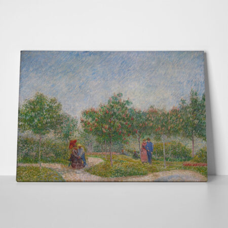 Πινακας σε καμβά VAN GOGH - VERLIEFDE PAARTJES IN HET PARK VOYER D'ARGENSON TE ASNIRES - Vincent Van Gogh