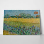 Πινακας σε καμβά VAN GOGH - VIEW OF ALES WITH IRISES IN BLOOM