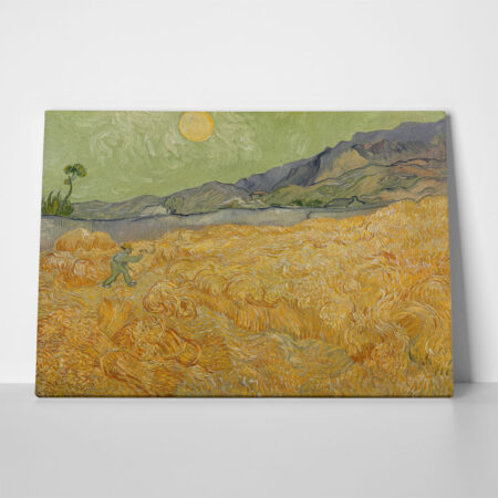 Πινακας σε καμβά VAN GOGH - WHEATFIELD WITH REAPER - Vincent Van Gogh Sticky 1