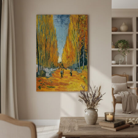 Πινακας σε καμβά VAN GOGH - L'ALLEE DES ALYSCAMPS ARLES - Vincent Van Gogh