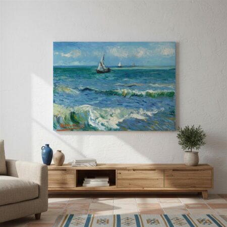 Πινακας σε καμβά VAN GOGH - SEASCAPE NEAR LES SAINTES MARIES DE LA MER - Vincent Van Gogh