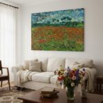 Πινακας σε καμβά VAN GOGH - FIELD OF POPPIES 1980