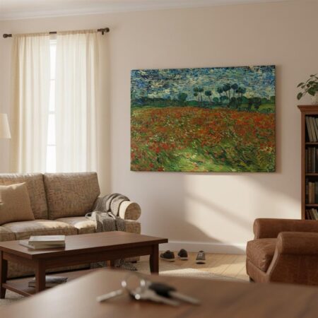 Πινακας σε καμβά VAN GOGH - FIELD OF POPPIES 1980 - Vincent Van Gogh Sticky 2