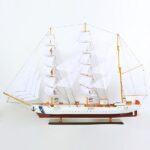 Καράβακι Ξύλινο διακοσμητικό λευκο 200x28x150cm
