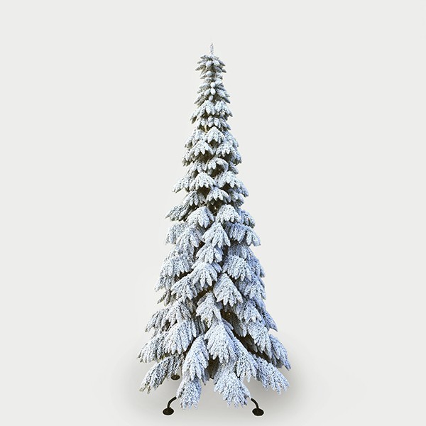 ΦΩΤΙΖΟΜΕΝΟ ΔΕΝΤΡΟ ΕΛΑΤΟ ΧΙΟΝΙΣΜΕΝΟ, ΔΙΑΣ, ΜΕ ΕΝΣΩΜΑΤΩΜΕΝΑ ΛΑΜΠΑΚΙΑ LED, ΥΨΟΣ 210cm